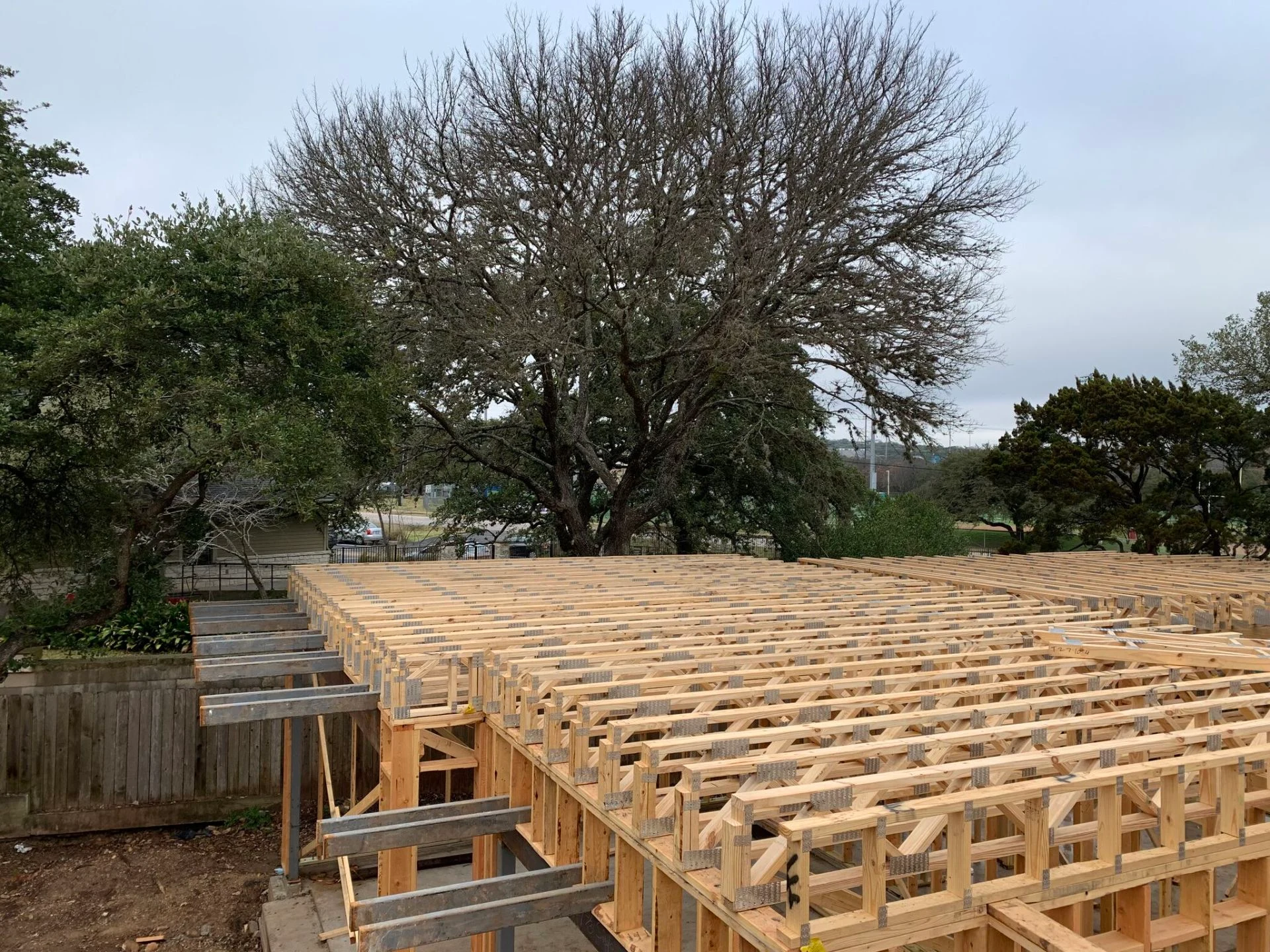 New Residential Construction Austin, TX New custom residential project using a combination of steel, wood, masonry and cold formed steel. — photo 1