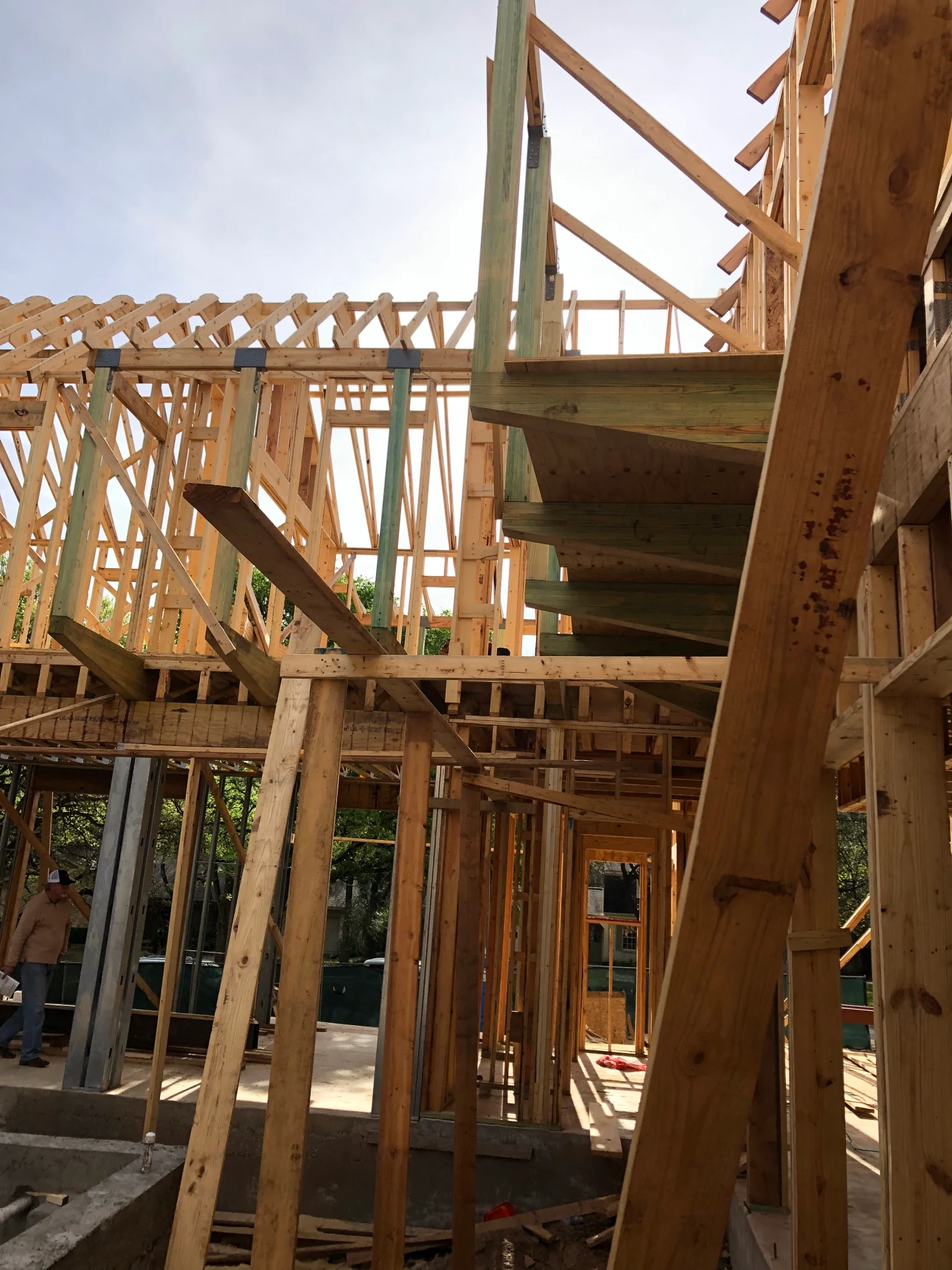 New Residential Construction Austin, TX New custom residential project using a combination of steel, wood, masonry and cold formed steel. — photo 4